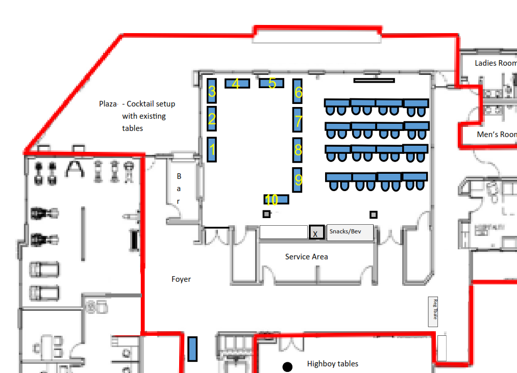 Vendor floor plan